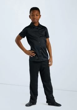Weissman Boys Collared Shirt 15 Weissman Boys Collared Shirt -Dance Clothing Store 12501 black 11456 black 4291 63618.1698814664
