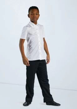 Weissman Boys Collared Shirt 14 Weissman Boys Collared Shirt -Dance Clothing Store 12501 white 11456 black 0078 98967.1678887466