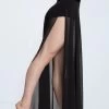 Weissman Velvet Waist Mesh Maxi Skirt 1 Weissman Velvet Waist Mesh Maxi Skirt -Dance Clothing Store 14299 black 7396 95850.1692402195