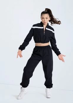 Weissman Cropped Track Jacket 11 Weissman Cropped Track Jacket -Dance Clothing Store 14304 black 14308 black 481 21250.1678889091