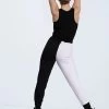 Weissman Ribbed Knit Scoop Neck Tank -Dance Clothing Store 14313 black AH12557 black white 2939 28581.1694130933