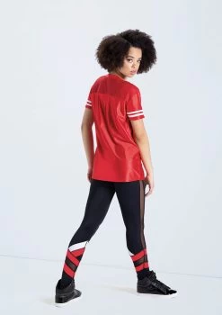 Weissman V-Neck Football Jersey -Dance Clothing Store 14322 red MT10515 red 752 77634.1698450053