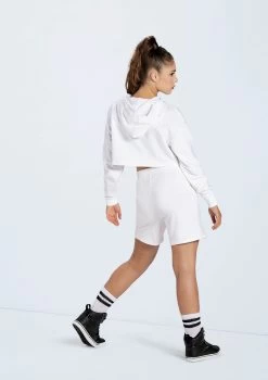 Weissman French Terry Pull-On Shorts -Dance Clothing Store AH10417 white AH12500 white 964 42928.1692402912
