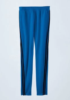 Weissman Unisex Striped Jogger Pants -Dance Clothing Store AH10468 royal 7906 34646.1678890513