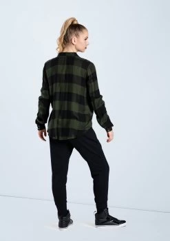 Weissman Oversized Buffalo Plaid Shirt -Dance Clothing Store AH10810 olive AH7841 black 833 37677.1678890532