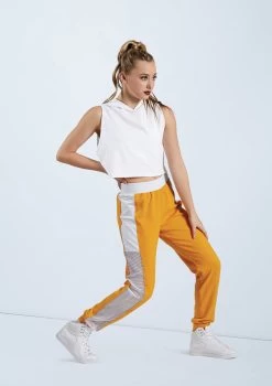 Weissman Sporty Mesh Jogger Pants 8 Weissman Sporty Mesh Jogger Pants -Dance Clothing Store AH11754 saffron 6919 23401.1648856767