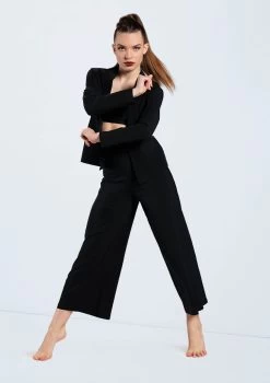 Weissman Stretch Suit Blazer -Dance Clothing Store AH12576 black 454 68888.1678890656