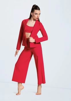 Weissman Stretch Suit Blazer -Dance Clothing Store AH12576 red 16 23040.1678890656