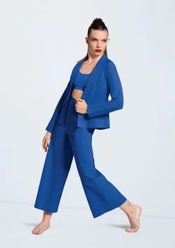 Weissman Stretch Suit Blazer -Dance Clothing Store AH12576 royal SH11076 royal AH12577 royal 46 57296.1678890655