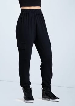 Weissman French Terry Cargo Pants 17 Weissman French Terry Cargo Pants -Dance Clothing Store AH12728 black 067 15980.1678890683
