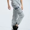 Weissman Denim Cargo Pocket Joggers -Dance Clothing Store AH13168 acidwash 1851 26488.1695100805