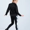 Weissman Zip-Front Track Jacket -Dance Clothing Store AH3319 black PL11941 white 566 16811.1678890709