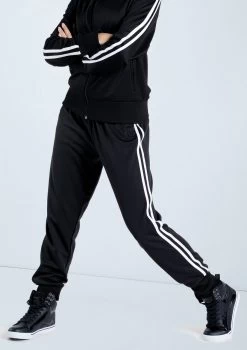 Weissman Side Stripe Track Pants -Dance Clothing Store AH9281 black 089 210903210354 15290.1678890729