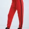 Weissman Side Stripe Track Pants -Dance Clothing Store AH9281 red 030 84960.1678890728