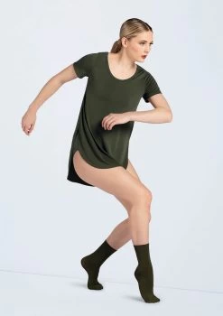 Weissman Oversized Favorite Tee Dress -Dance Clothing Store D10565 olive W775 olive 2616 10666.1678890769