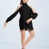 Weissman Open Sleeve Overdress -Dance Clothing Store D10759 black 1642 77456.1678890789