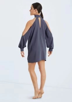 Weissman Open Sleeve Overdress 16 Weissman Open Sleeve Overdress -Dance Clothing Store D10759 slateblue 020 85470.1678890789