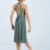 Weissman High Neck Halter Dress -Dance Clothing Store D11656 juniper 161348 74747.1678890832