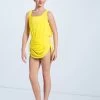 Weissman Mesh Overlay Dress -Dance Clothing Store D12770 canary 9149 44550.1678890878