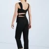 Weissman Cropped Cutout Jumpsuit -Dance Clothing Store MJ11547 black 160474 98894.1678891000