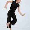 Weissman Snap Front Jumpsuit 1 Weissman Snap Front Jumpsuit -Dance Clothing Store MJ11818 black 1600 20648.1678891008