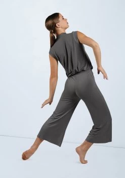 Weissman Snap Front Jumpsuit 8 Weissman Snap Front Jumpsuit -Dance Clothing Store MJ11818 gray 1665 73096.1678891007