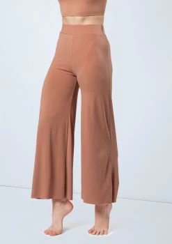 Weissman Wide Leg Matte Jersey Pants -Dance Clothing Store MJ12612 warmsand 660 67250.1678891065
