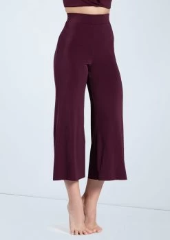 Weissman Matte Jersey Culottes -Dance Clothing Store MJ12791 raisin 206 64442.1678891071