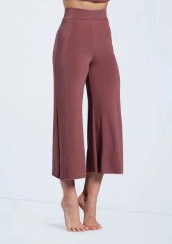 Weissman Matte Jersey Culottes -Dance Clothing Store MJ12791 rosewood 04 39265.1678891071