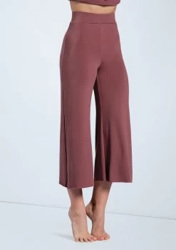 Weissman Matte Jersey Culottes -Dance Clothing Store MJ12791 rosewood 04 52940.1678891071