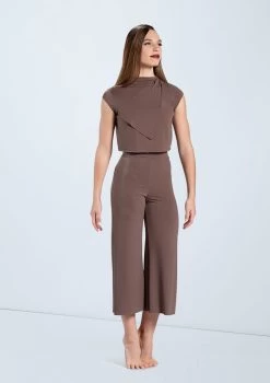 Weissman Matte Jersey Culottes -Dance Clothing Store MJ12797 mocha MJ12791 mocha 457 12386.1678891071