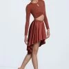 Weissman Twist Front High-Low Top -Dance Clothing Store MJ13068 paprika S13088 paprika 10852 220819101435 65690.1678891088