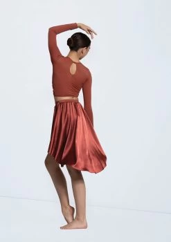 Weissman Twist Front High-Low Top 15 Weissman Twist Front High-Low Top -Dance Clothing Store MJ13068 paprika S13088 paprika 10855 80907.1698718511