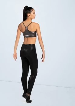 Weissman Metallic Racerback Bra Top -Dance Clothing Store ML2962 gunmetal ML8190 gunmetal 9324 69055.1678891096