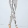 Weissman Metallic Full Length Leggings -Dance Clothing Store ML9756 silver 1321 60559.1678891112