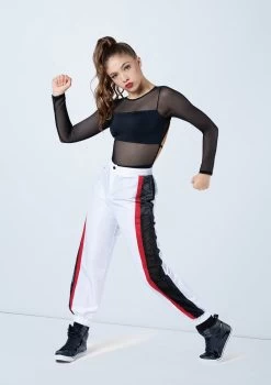 Weissman Long Sleeve Backless Leotard -Dance Clothing Store MT10406 black AH12719 white 406 55083.1698840495