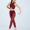 Weissman Lattice Front Crop Top 2 Weissman Lattice Front Crop Top -Dance Clothing Store MT10485 blackcherry SM11827 blackcherry 5595 72199.1678891129