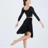 Weissman Matte Jersey Curved Hem Skirt 1 Weissman Matte Jersey Curved Hem Skirt -Dance Clothing Store MT12224 black S13073 black 617 24058.1692491475