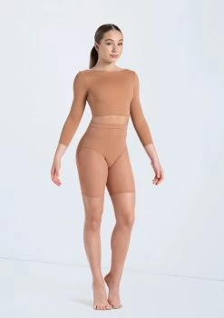 Weissman Power Mesh Biker Shorts -Dance Clothing Store MT12224 warmsand 14429 warmsand 435 14387.1692402366