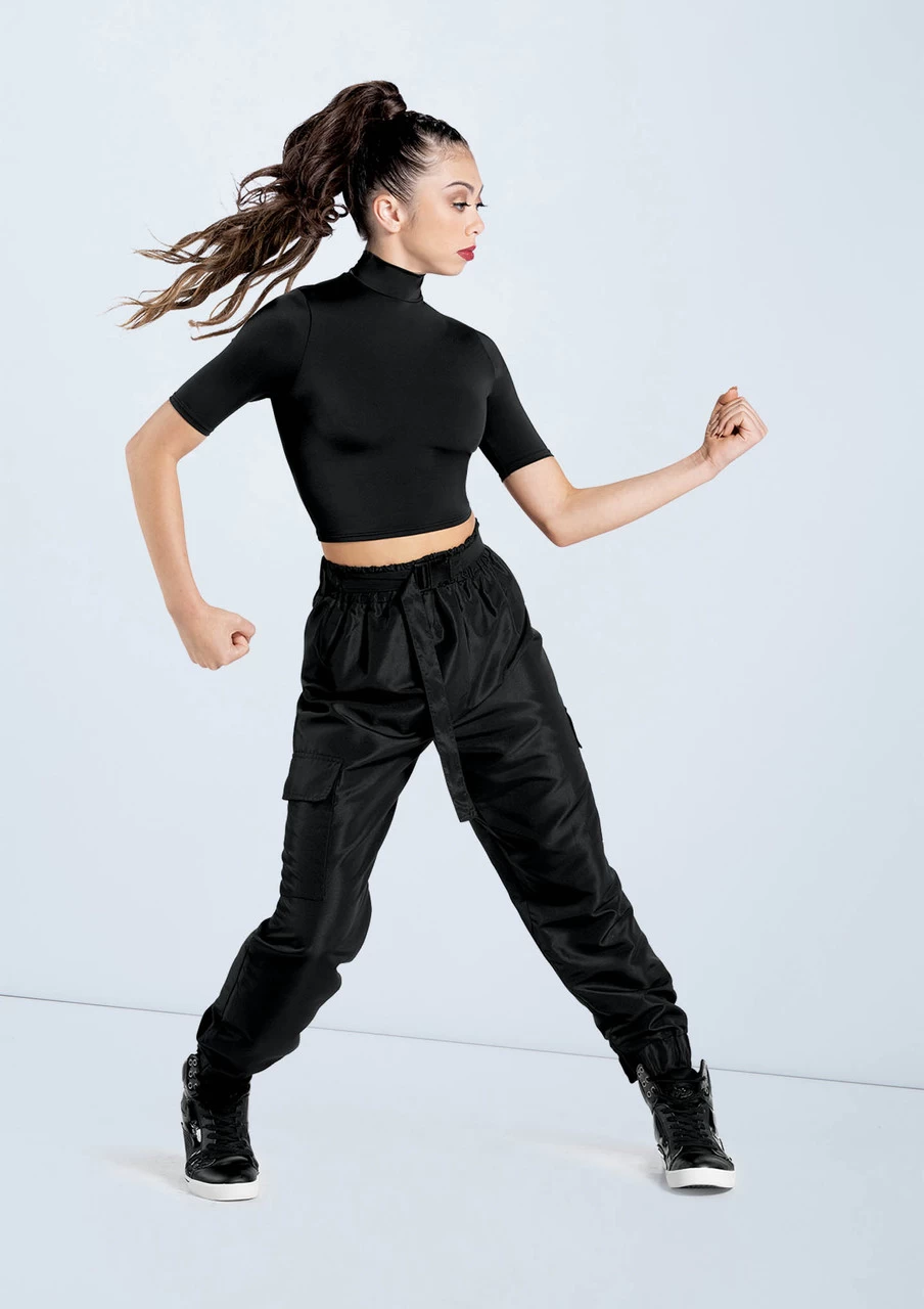 Weissman Half Sleeve Mock Neck Crop Top 10 Weissman Half Sleeve Mock Neck Crop Top - Image 8