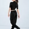 Weissman Half Sleeve Mock Neck Crop Top 1 Weissman Half Sleeve Mock Neck Crop Top -Dance Clothing Store MT13138 black AH12406 black 410 60781.1678891243