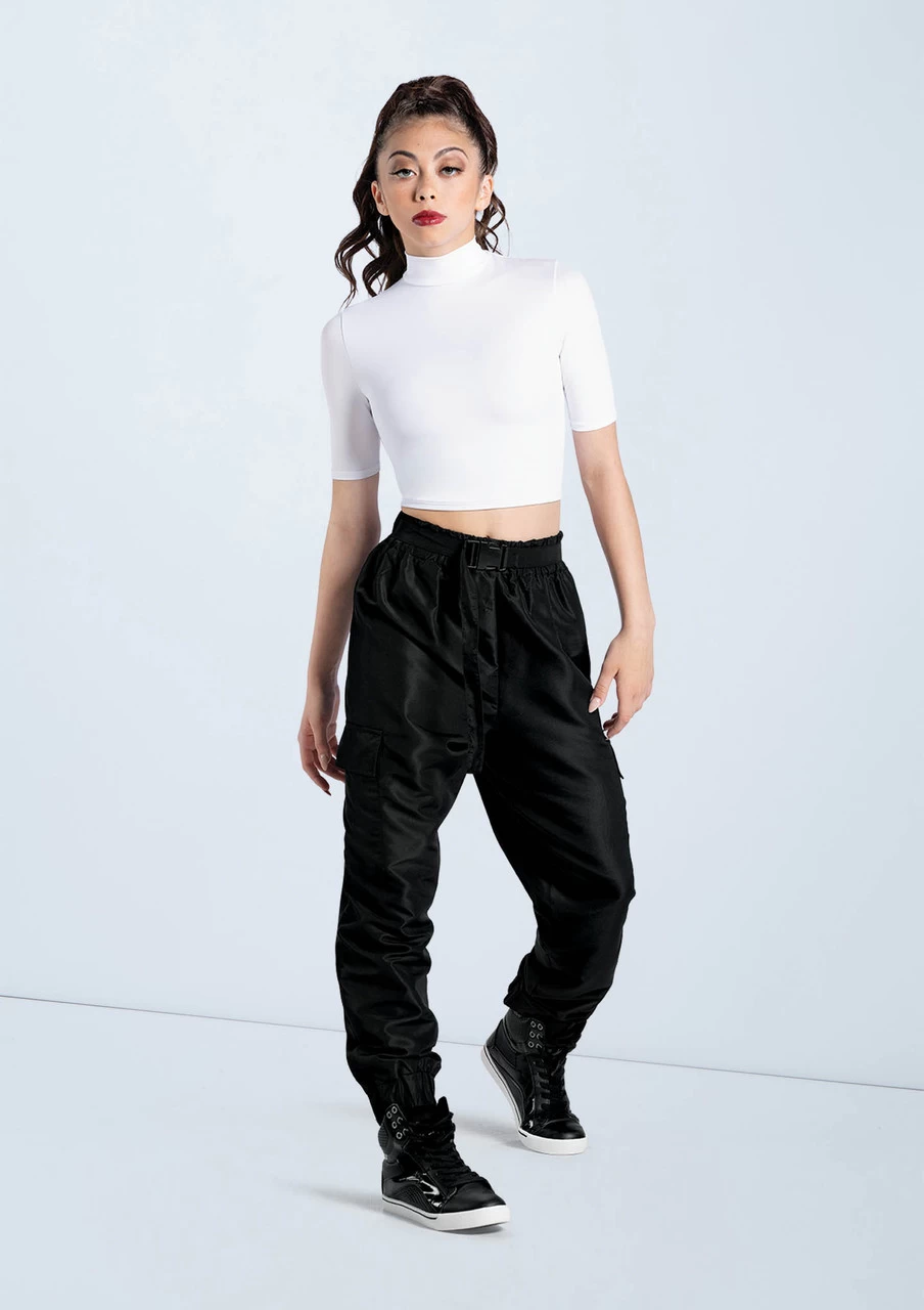 Weissman Half Sleeve Mock Neck Crop Top 9 Weissman Half Sleeve Mock Neck Crop Top - Image 7