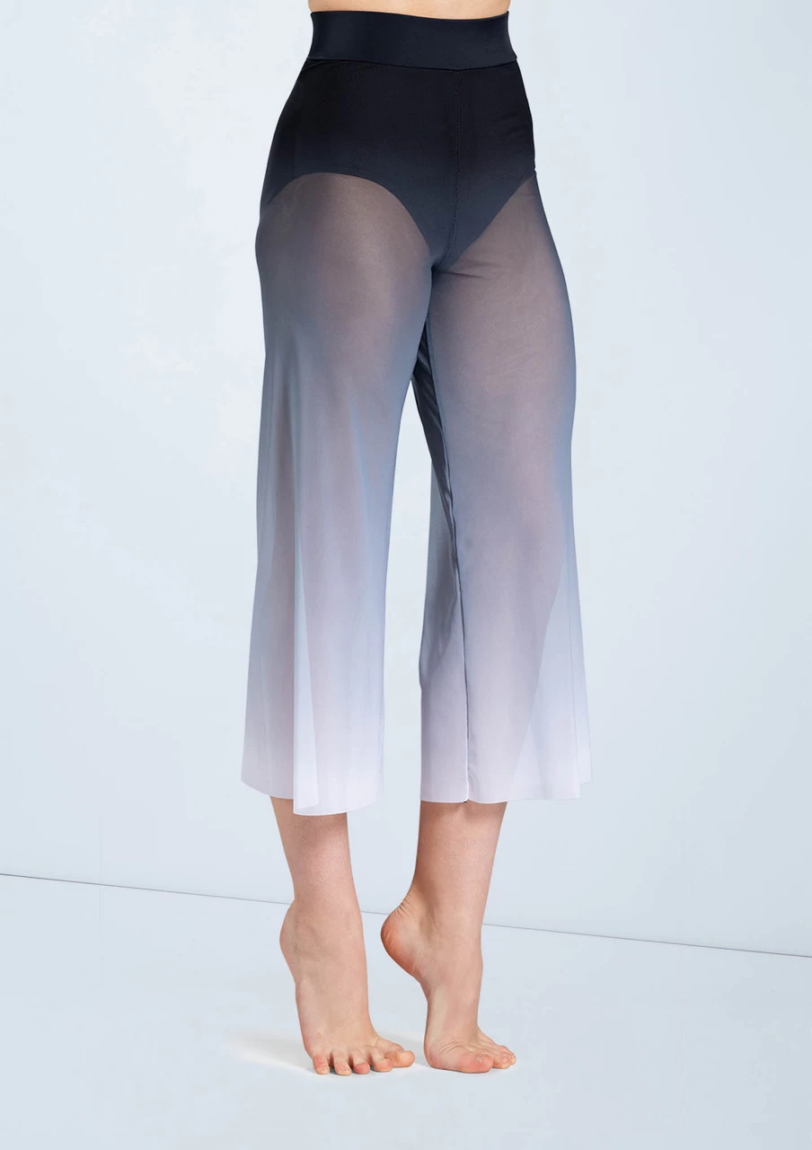 Weissman Ombre Mesh Culotte Pants 5 Weissman Ombre Mesh Culotte Pants - Image 3