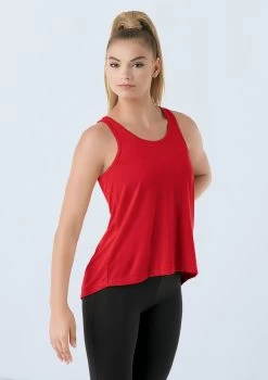 Weissman Flyaway Racerback Tank Top 9 Weissman Flyaway Racerback Tank Top -Dance Clothing Store PT9669 red 0262 01320.1698450570