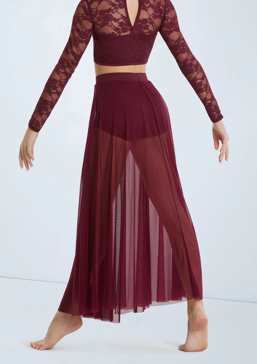 Weissman High Waist Mesh Maxi Skirt 5 Weissman High Waist Mesh Maxi Skirt - Image 3