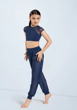 Weissman Mesh Jogger Pants 9 Weissman Mesh Jogger Pants -Dance Clothing Store SM11625 navy 998 62857.1678891641