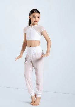 Weissman Mesh Jogger Pants 10 Weissman Mesh Jogger Pants -Dance Clothing Store SM11625 white 035 25399.1678891650