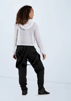 Weissman Cropped Mesh Hoodie -Dance Clothing Store SM11765 white 1400 71259.1678891650