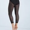 Weissman Cropped Mesh Leggings 1 Weissman Cropped Mesh Leggings -Dance Clothing Store SM11827 black 5992 03992.1678891654