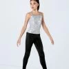 Weissman Sequin Adjustable Strap Top -Dance Clothing Store SQ13184 silver 286 02591.1692404261